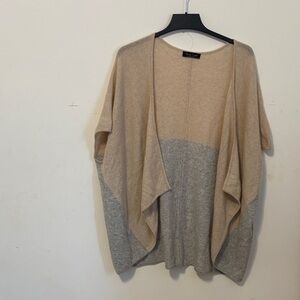 Women's Cashmere Beige and Gray Sweater